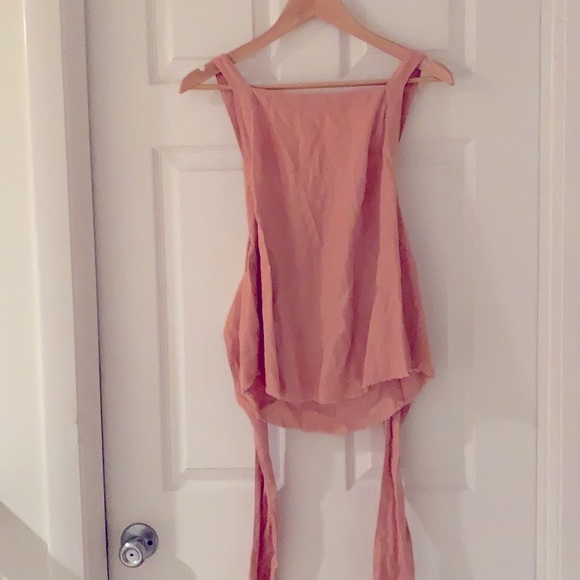 NOT FOR SALE Very 🌺 cute Top tie front / linen - Picture 3 of 9